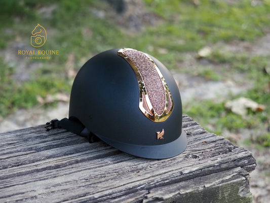 Karben Sonic Riding Helmet - Alessa - Black and Rose Gold