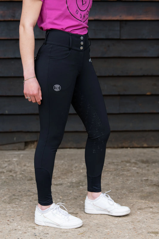 Soho Midnight Black Full Seat Breech