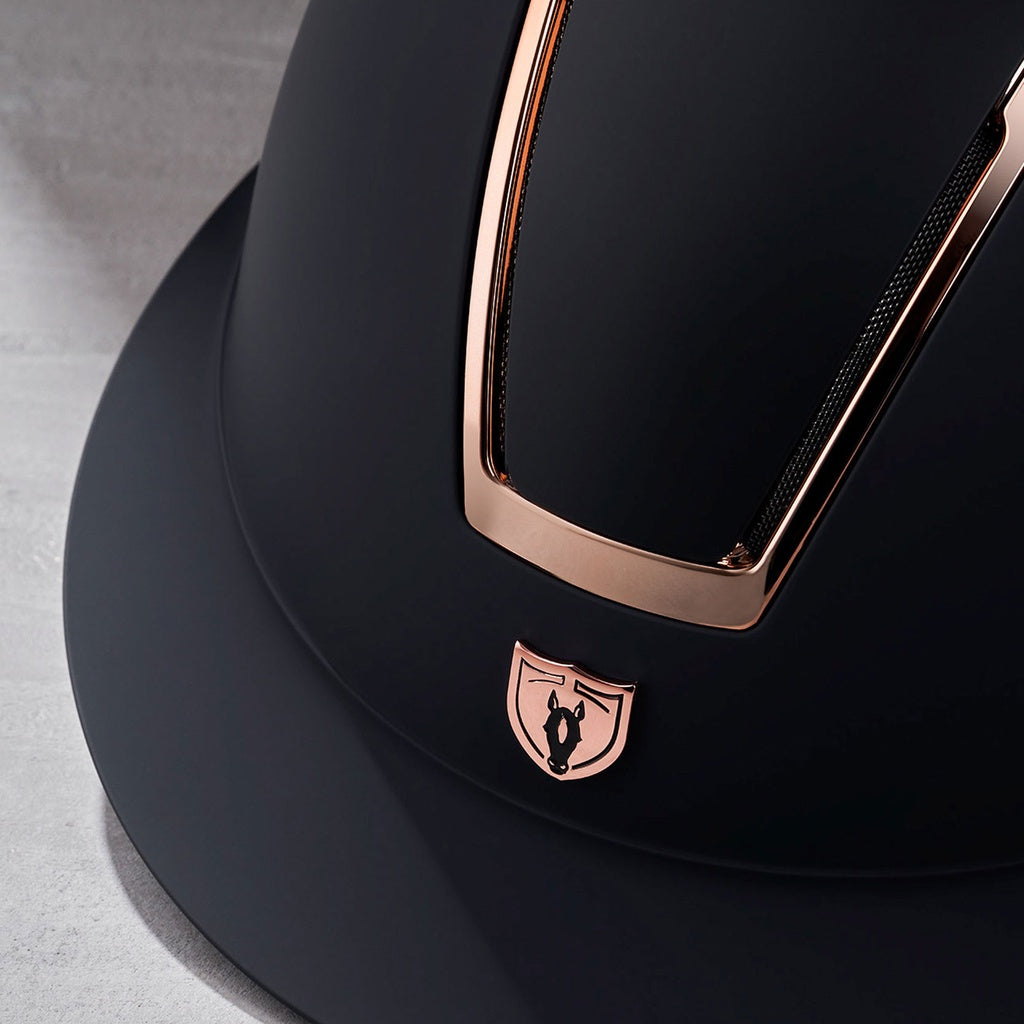 Tipperary Windsor MIPS Helmet - Matte Black with Rose Gold