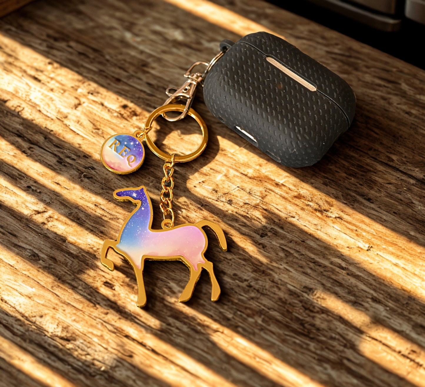 Year Of The Horse Bag Charm - Galaxy