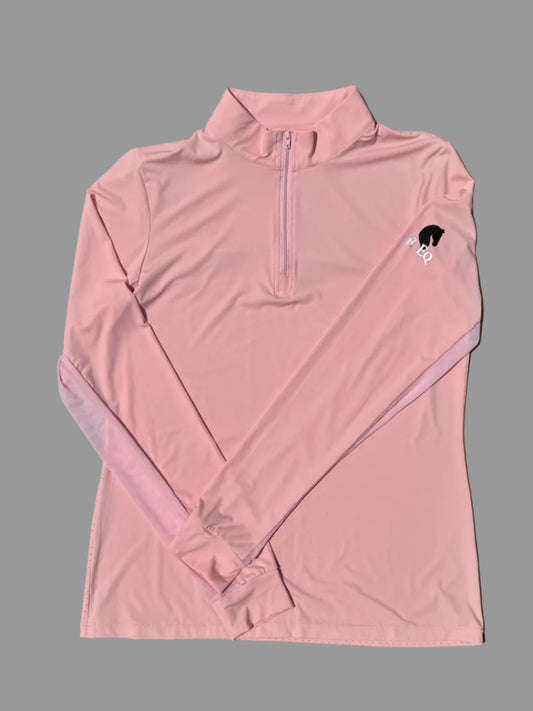 pink long sleeve sun shirt upf