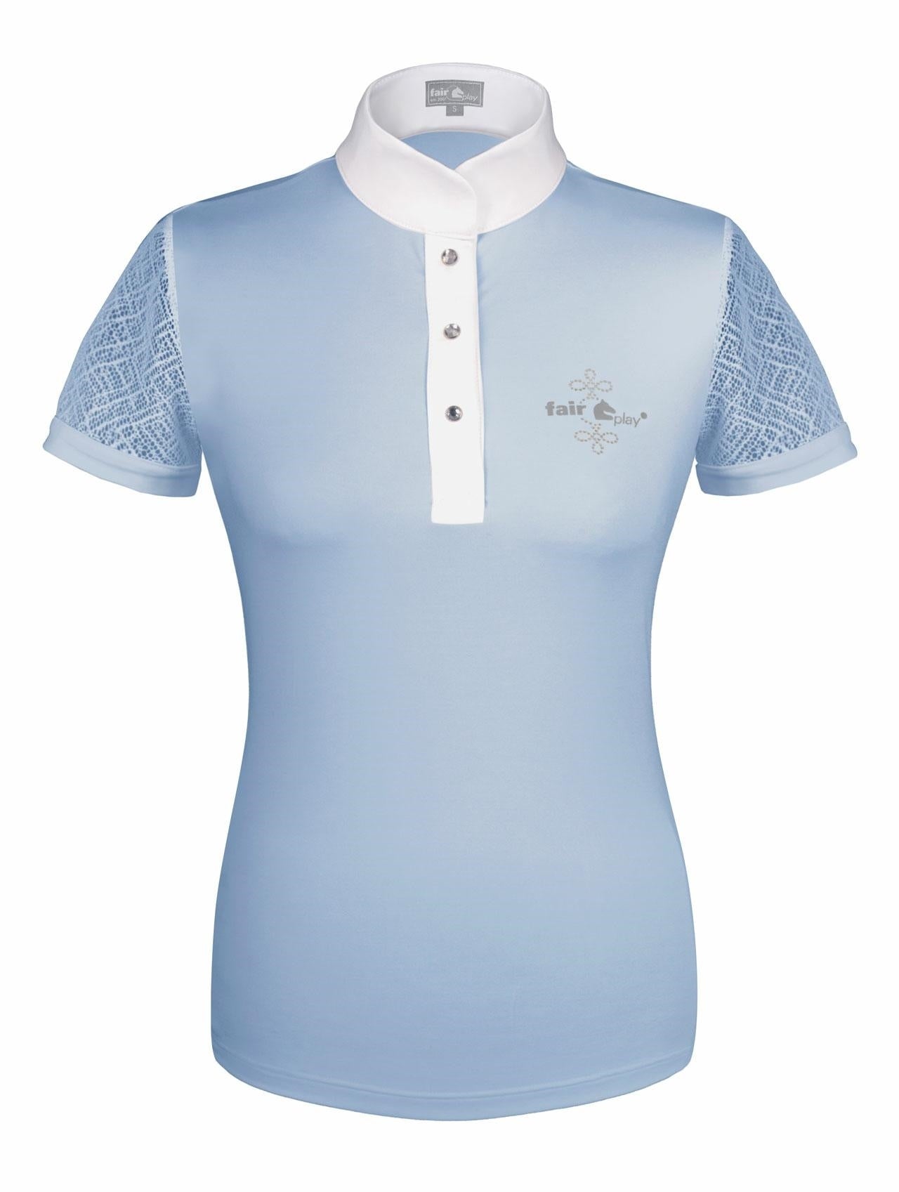 Fair Play Cecile Short Sleeve Competition Shirt - Light Blue