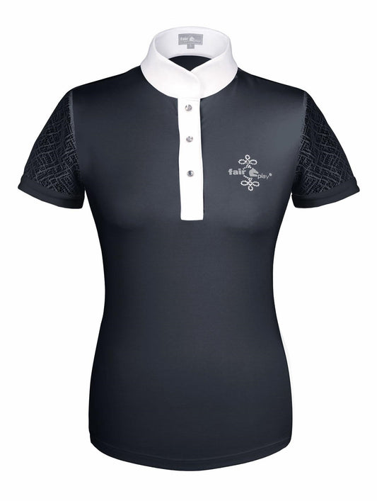 Fair Play Cecile Short Sleeve Competition Shirt - Black