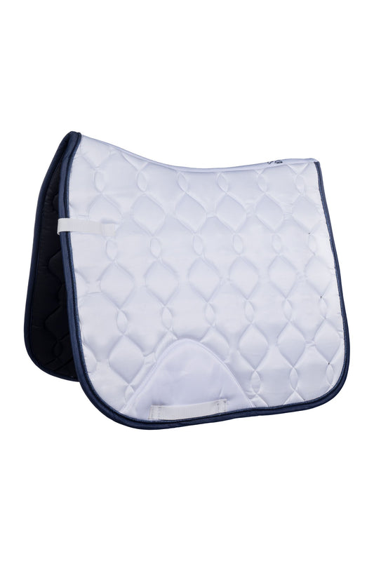 HKM White/Navy Competition Pad Dressage - Full and Pony