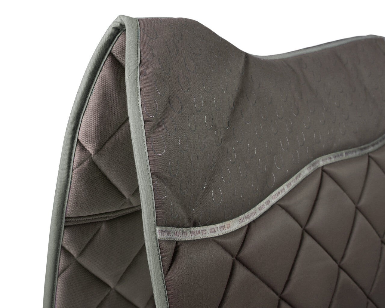 QHP Equestrian Dream Collection Saddle Pad - Iron Grey - Dressage and All Purpose
