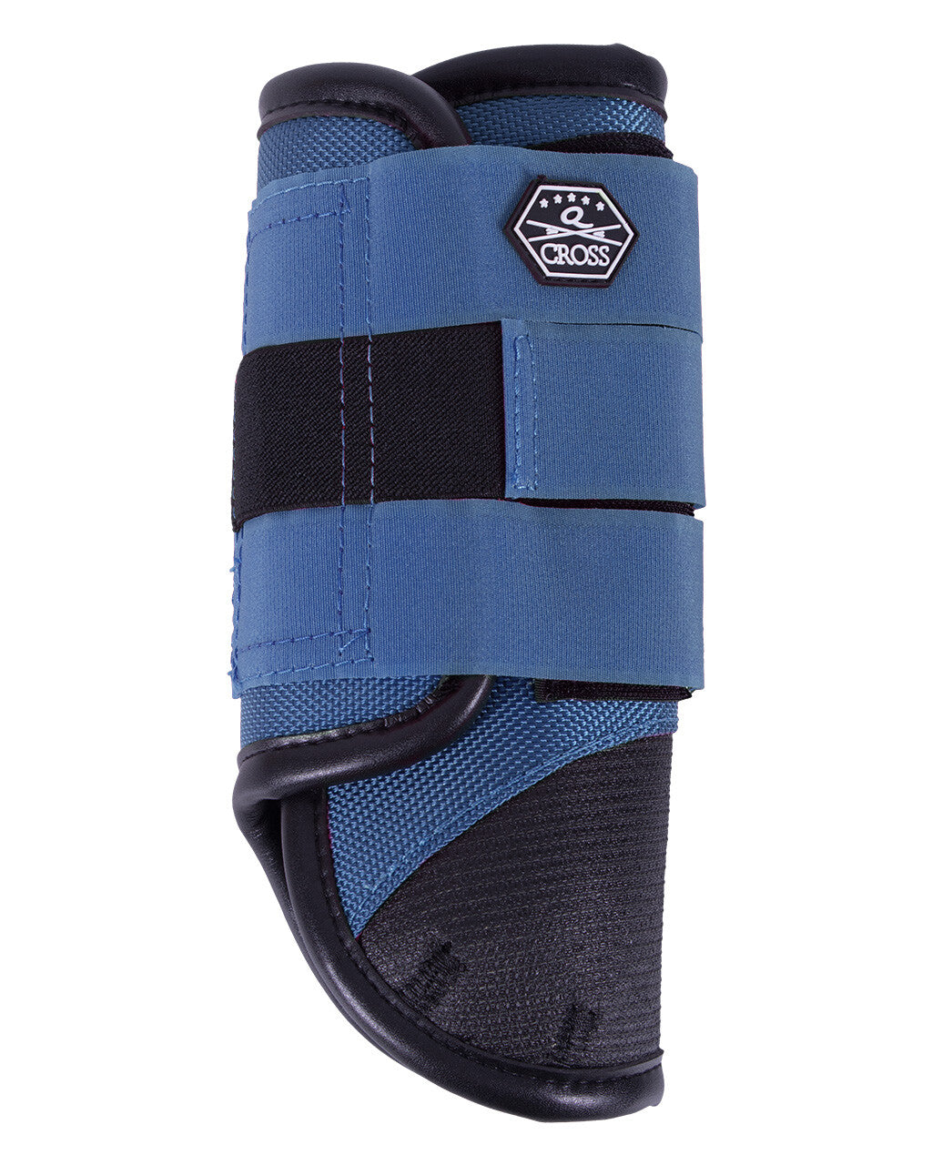 QHP Kevlar Eventing Boots - Front - Steel Blue