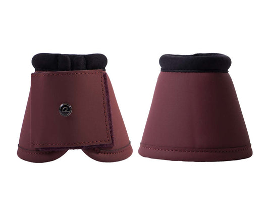 QHP Satin Gloss Collection Bell Boots - Soft Burgundy