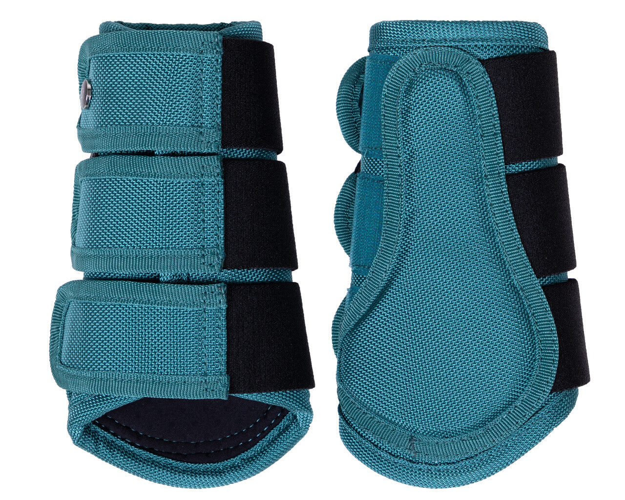 QHP Summer Glow Collection Brushing Boots - Deep Teal