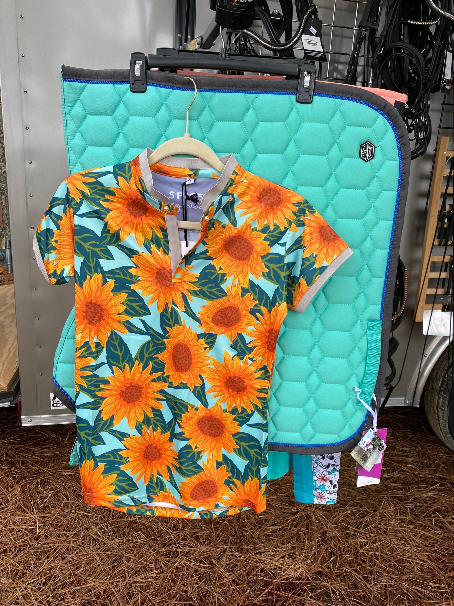 Spiced Equestrian DriFit Sunflower Polo Shirt