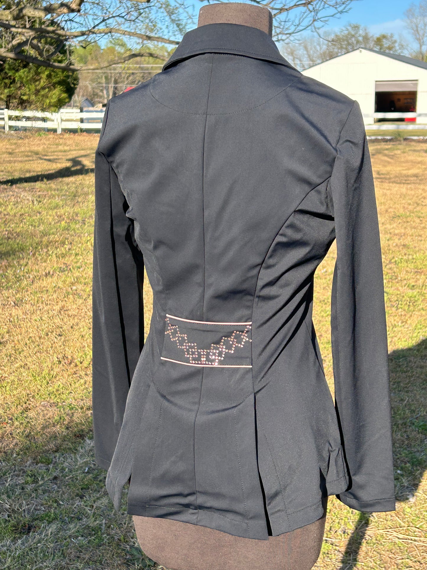 HKM Audrey Cutaway Competition Jacket - Black