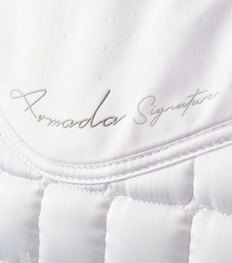 PEI Armada Signature Anti-Slip Dressage Pad - White