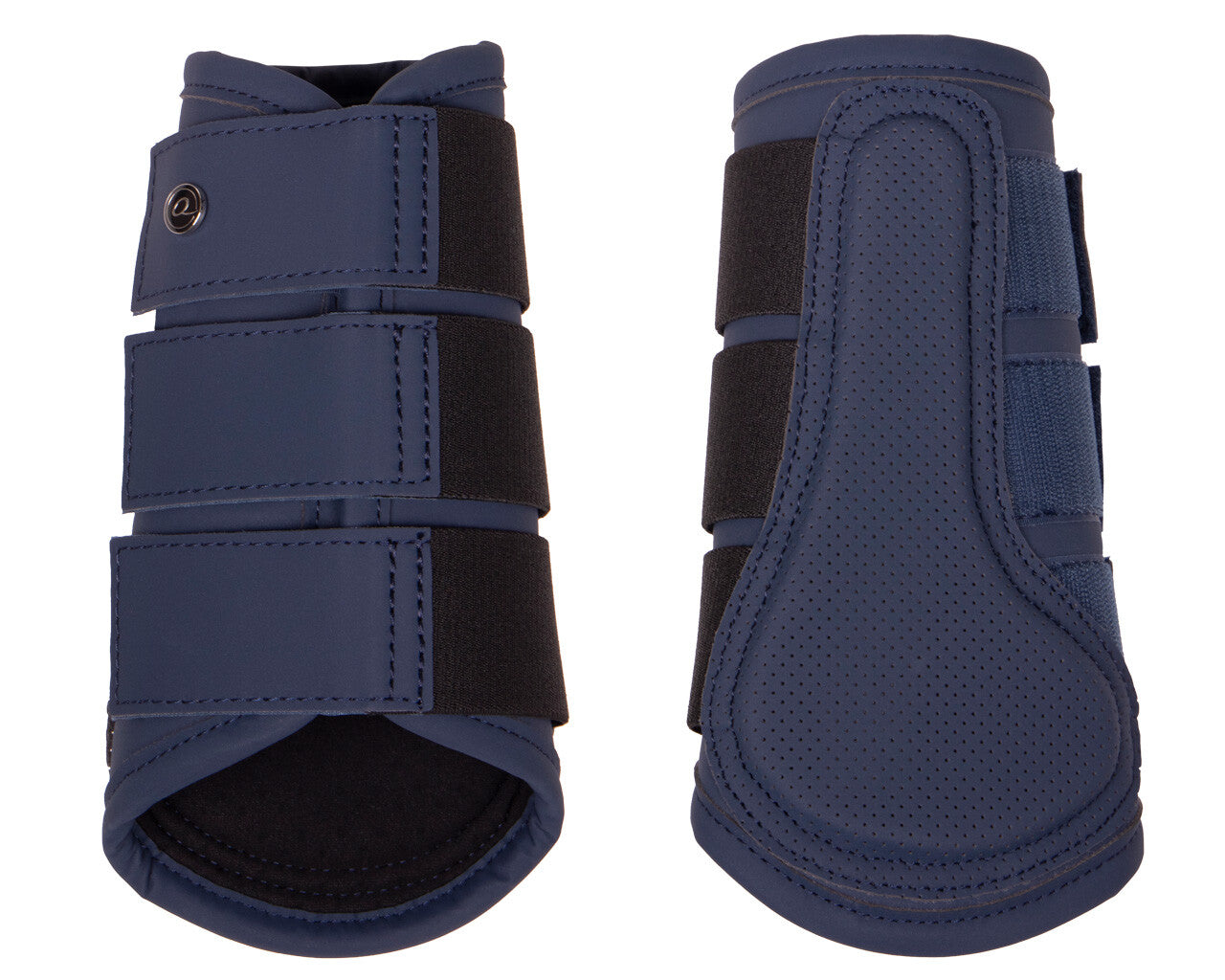QHP Summer Glow Collection Brushing Boots - Navy